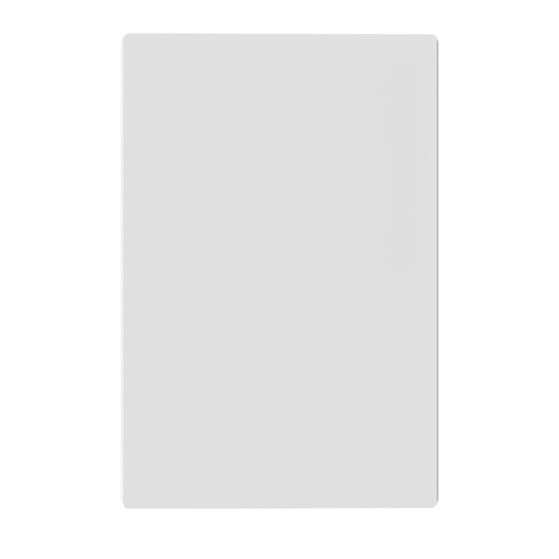 [MILAN-TCR-B] TAPA CIEGA RECTANGULAR BLANCO MILAN BASTIDOR METALICO - MACROLED