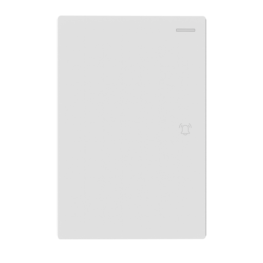 [MILAN-T-B] LLAVE ARMADA 1 PULSADOR TIMBRE BLANCO MILAN BASTIDOR METALICO - MACROLED