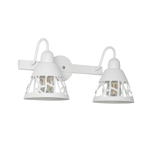 [AP-2304B/T] APLIQUE DE PARED SANTANDER 2 LUCES E27 48X23X24CM BLANCO - FERROLUX