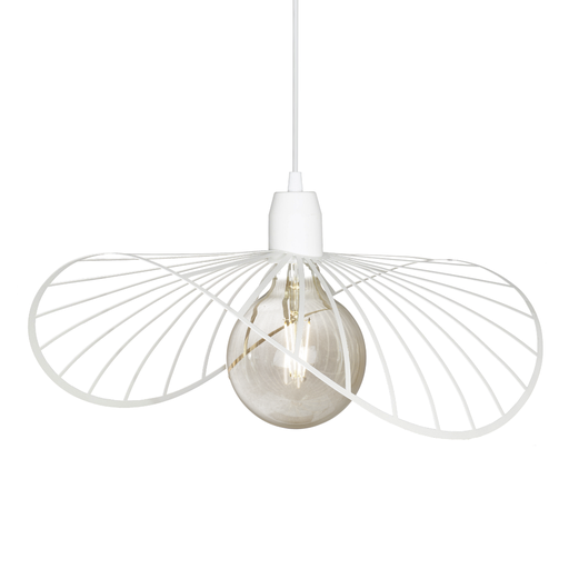 [C-160/40/BT] COLGANTE POTENZA 1 LUZ E27 40CM BLANCO - FERROLUX