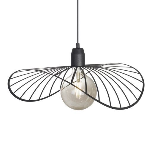 [C-160/40/NT] COLGANTE POTENZA 1 LUZ E27 40CM NEGRO - FERROLUX