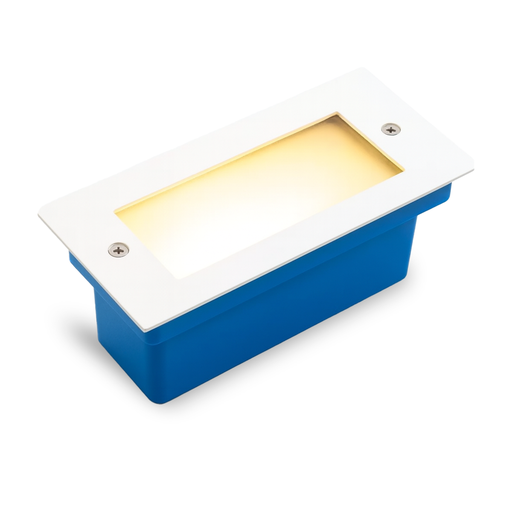 [32021/BL] APLIQUE PHILA EMPOTRABLE DE PARED O PISO DE ALUMINIO LED 2W BLANCO - 180 ILUMINACION