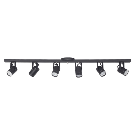 [S-6900N/T] SPOT PARED O TECHO GRANADA NEGRO 6 GU10 100CM LARGO - FERROLUX