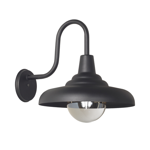 [AP-1308N/T] APLIQUE DE PARED CARRARA 1 LUZ E27 29X30X40CM NEGRO - FERROLUX
