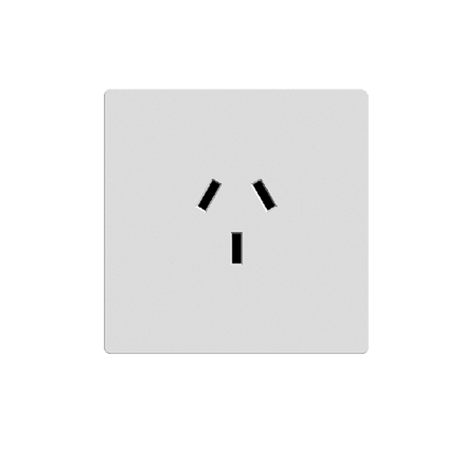 [MILAN-TC20A-MG-B] LLAVE DE LUZ ARMADA 20A MIGNON 1 TOMA BLANCO MILAN BASTIDOR METALICO - MACROLED