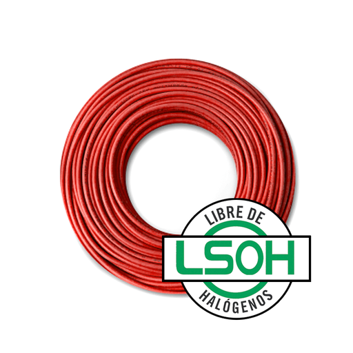 [KS27021] CABLE UNIPOLAR LSOH 1.5MM ROJO X100MTS ROJO CAT.5 - KALOP