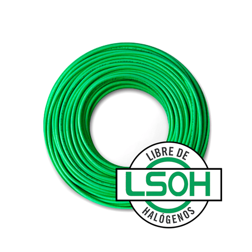 [KS27044] CABLE UNIPOLAR LSOH 2.5MM VERDE/AMARILLO X100MTS CAT.5 - KALOP
