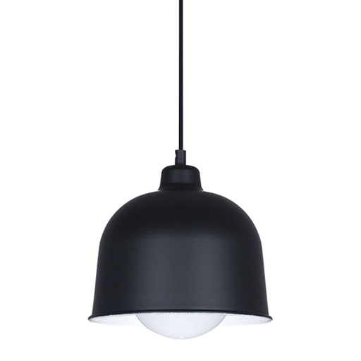 [LK/3681] COLGANTE ALUMINIO FYLLO Ø21 CM COLOR NEGRO E27  - LEUK
