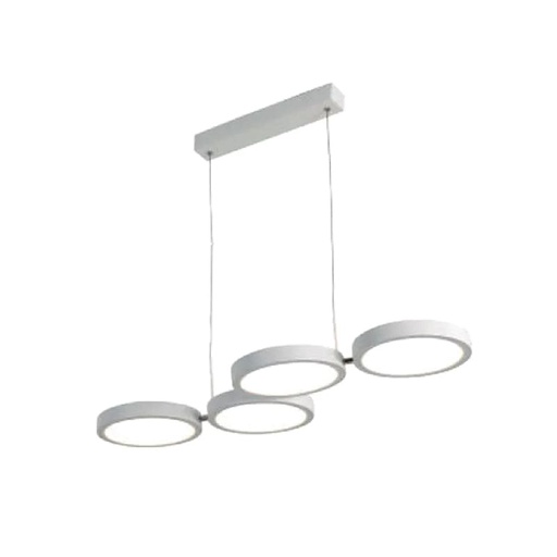 [18001] COLGANTE LED 45W 4 ANILLOS 45W INTELIGENTE CAROLINA - 180° ILUMINACIÓN