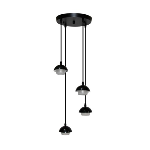 [18013] COLGANTE SUSPENSION 4 LUCES LED 20W KING DISCO - 180° ILUMINACIÓN