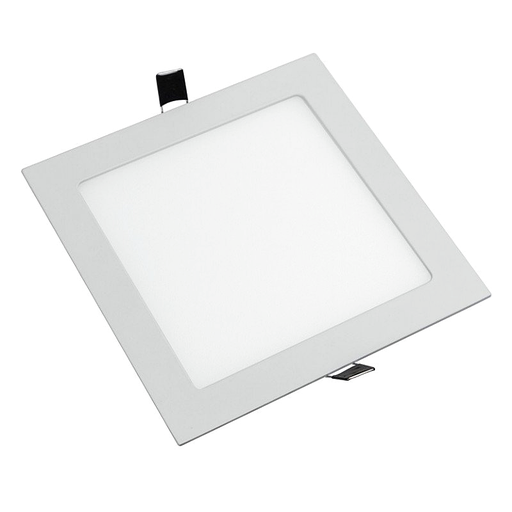 [PL/PCI18-11] PANEL LED EMBUTIR 18W CUADRADO LUZ CALIDA MARCO BLANCO - PRACTILED