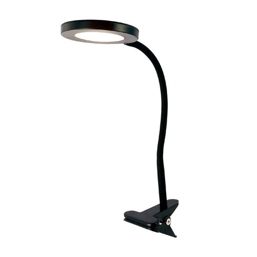 [TBC/ESQ1-10W-NP] LAMPARA VELADOR LED ESCRITORIO 10W C/BASE PINZA LUZ NEUTRA NEGRO - TBCIN
