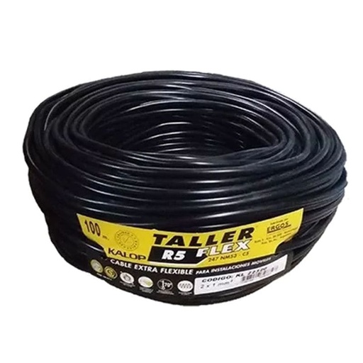 [KL22530] CABLE TIPO TALLER 4 X 1.50MM NEGRO (100MTS) - KALOP